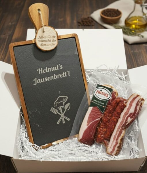 Geschenkbox „Jausenzeit“ – personalisiert & genussvoll