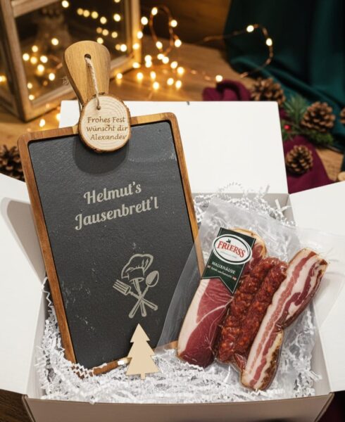 Geschenkbox „Jausenzeit“ – personalisiert & genussvoll