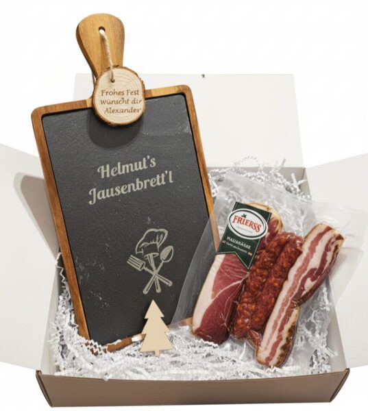 Geschenkbox „Jausenzeit“ – personalisiert & genussvoll