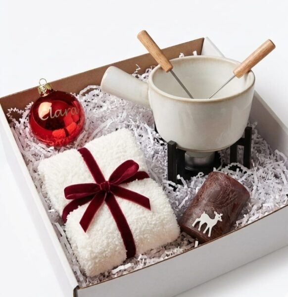 Geschenkset „Romantik & Fondue-Genuss“ – Für hyggelige Winterabende